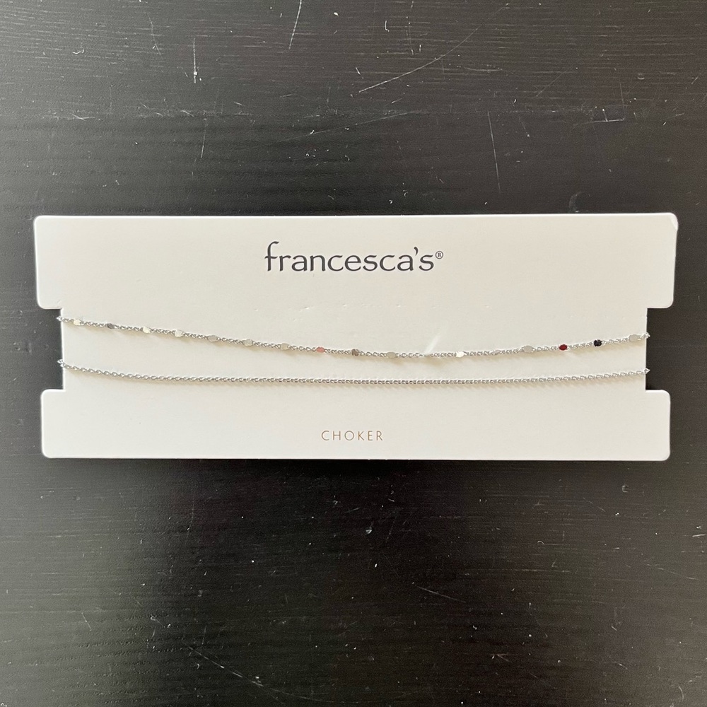 Silver Chokers - 2 in set